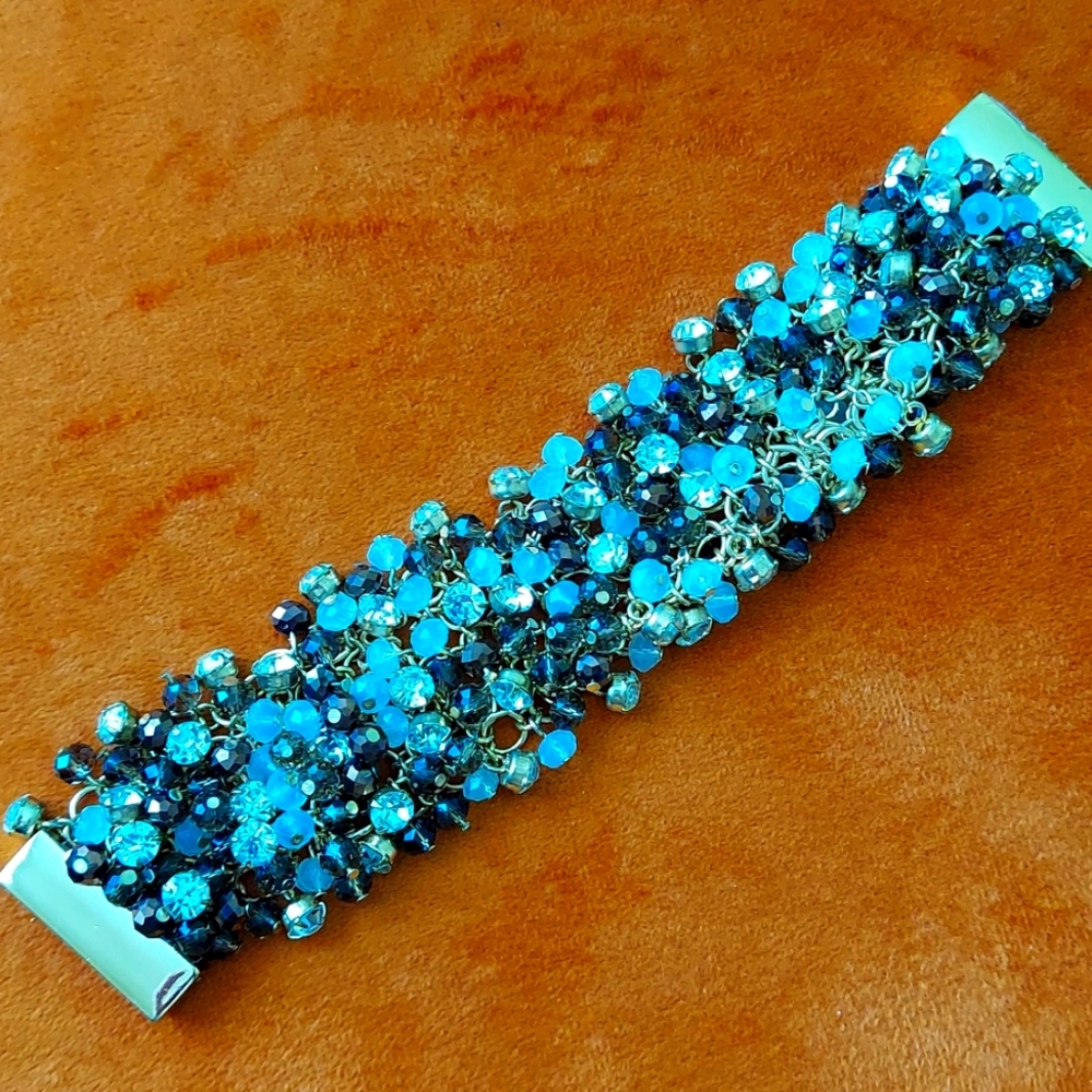 Statement beaded bracelet